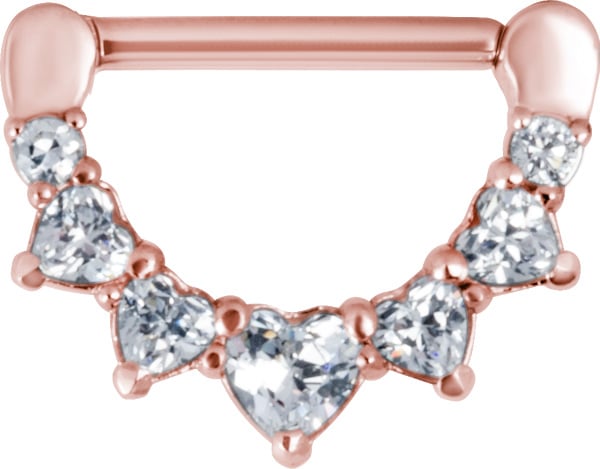 RG 316 JEWELLED NIPPLE CLICKER WH