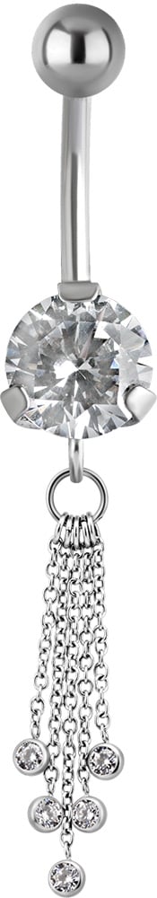 SS 316 JEWEL BANANA WITH DANGLES 1,6x10mm model 32 WH