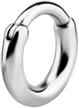 SS 316 HOOP EARRINGS (PAIR) 0,8x10mm - mod. 06