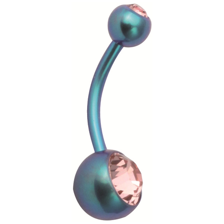 Teal Blue Anodized Titanium