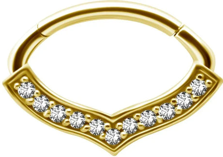 Yellow Gold Hinged Rings