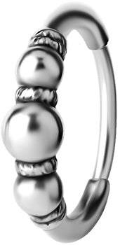 SS 316 HOOP EARRINGS (PAIR) 0,8x10mm - mod. 10
