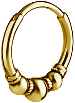 GD 316 HOOP EARRINGS (PAIR) 0,8x10mm - mod. 10
