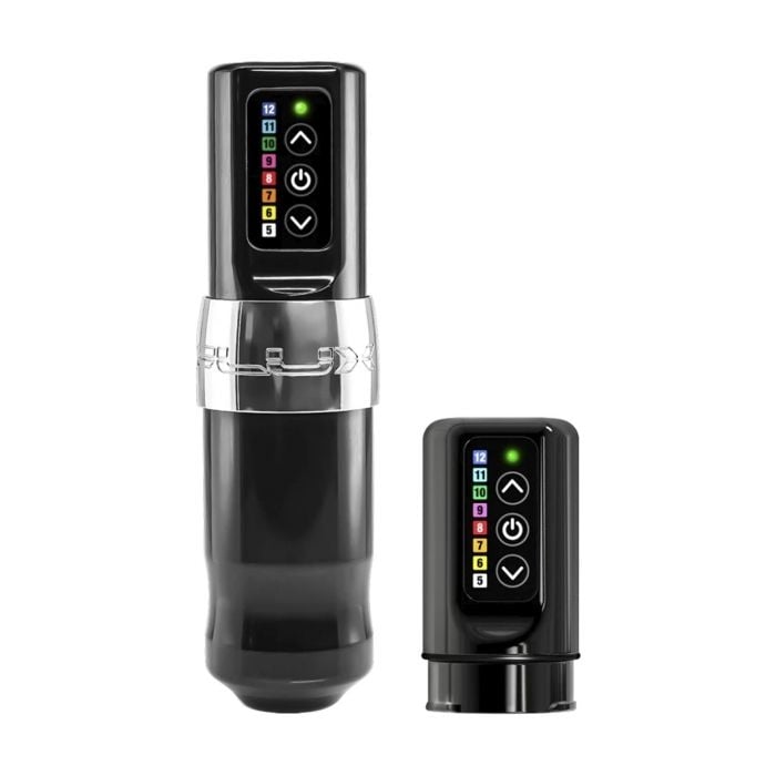 Spektra Flux Wireless Tattoo Machine + PowerBolt aggiuntivo - Chromium