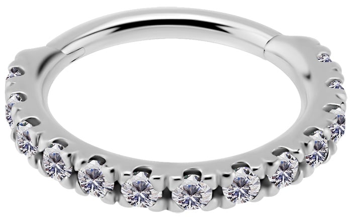 SS 316 HINGED RING SET with Jewels