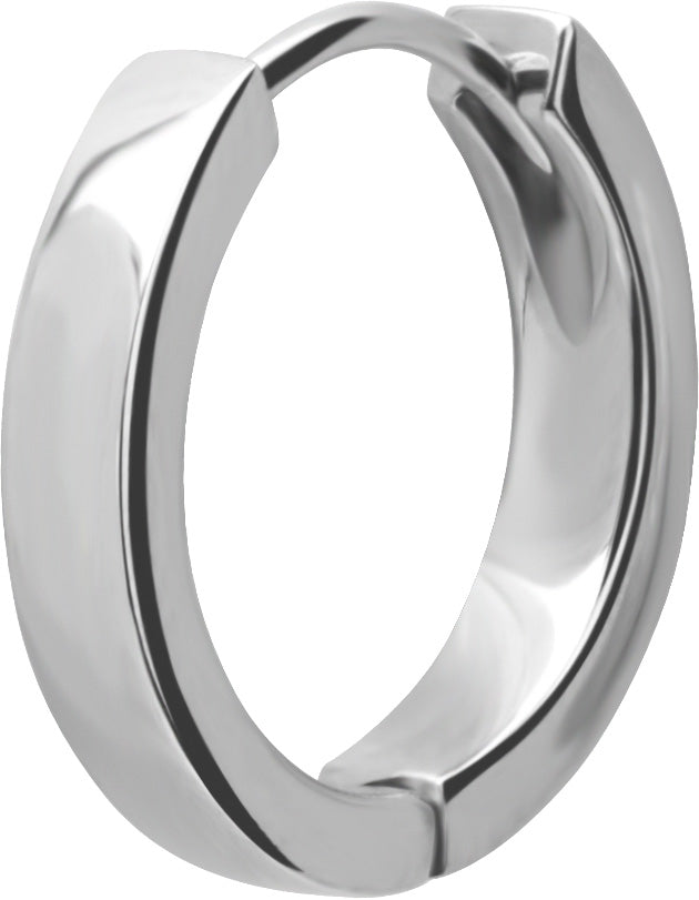 SS 316 HOOP EARRINGS (PAIR) 0,8x10mm - mod. 02