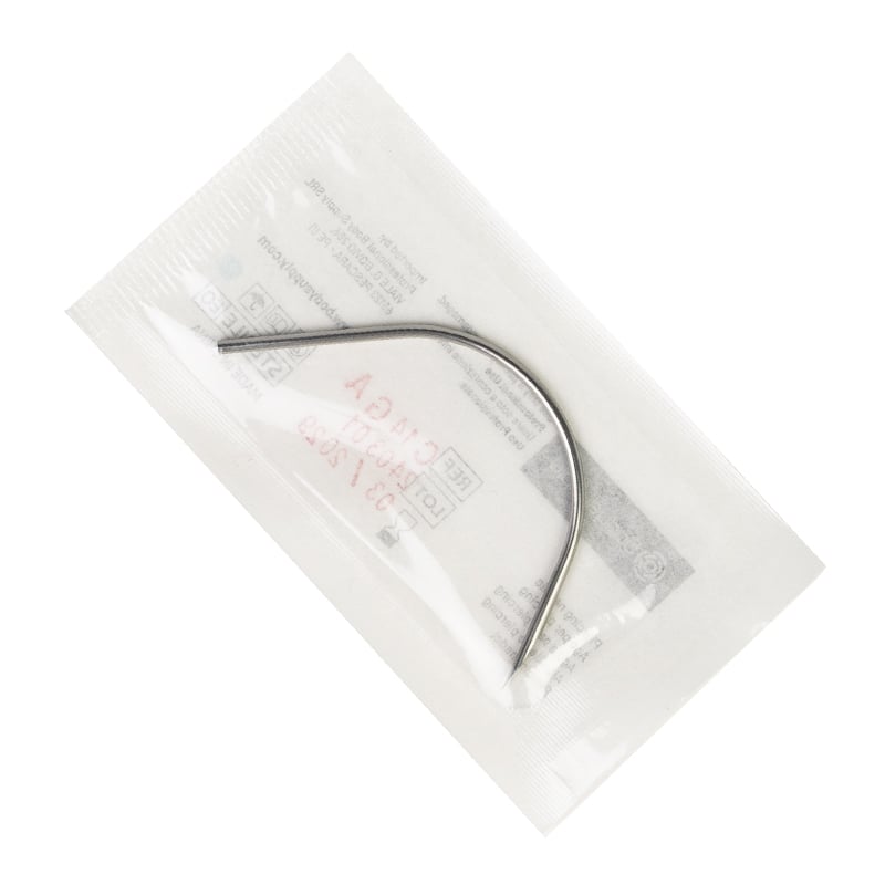 BodySupply Coated Sterile Curved Piercing Needles 50pcs