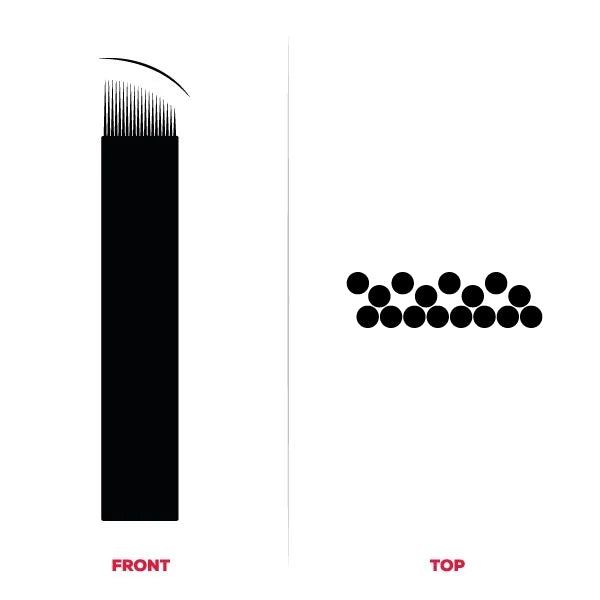 MiaOpera Disposable MicroBlading Blades 10pcs - 0,30mm Pixel P15