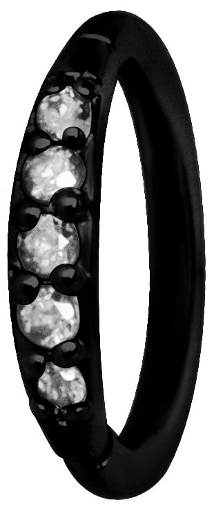 BK 316 HINGED RING SET with Jewels
