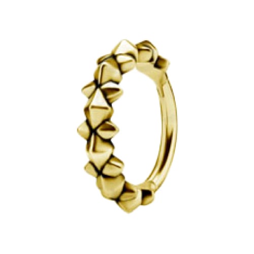 GD 316 HINGED RING (PYRAMIDS &amp; SPIKES) 1,2x12mm